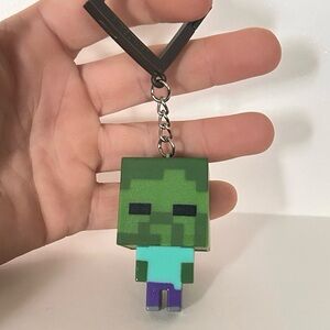 Minecraft Backpack Buddies Hangers Keyring - Zombie.